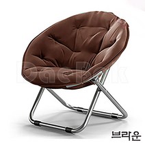 대박 문체어 접이식 의자 카페 인테리어 업소용 가정용 네일샵 편안한 쇼파문 접이식 발코니, 브라운