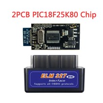 자동차수리 더블 V1.5 PIC18F25K80 칩 미니 ELM327 OBD2 스캐너 블루투스 호환 obd 2 자동차 진단 스캔 도구 리더 안 드 로이드/pc에 대 한, [07] V1.5 Double Board