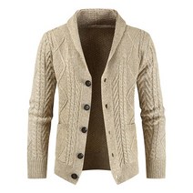 남자 가디건 브랜드 gilet cardigan men 따뜻한 겨울 남성 스웨터 숄 넥 버튼 프론트 케이블 니트 스웨터 코트 winter jacket men jersey