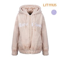 리트머스 리트머스 여성 밍크퍼 워딩 후드 집업_LK9JF930