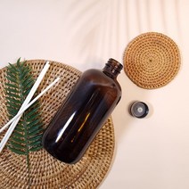 디퓨저용기 - 브라운 500ml 캡포함 유리