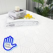 컴피플러피 듀라론 시원한 여름 아이스셀 쿨링 냉감 패드, B)그레이-웨이브S/SS겸용 110x200