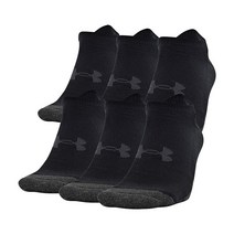 Under Armour 성인용 기능성 테크 노쇼 양말 여러 켤레 블랙 [관부가세 포함] 707332, Black (6-pairs)