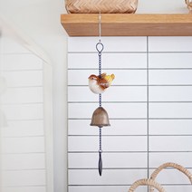 도자기 종달새 도어벨 종 6color 현관문 출입문 블루, 단품