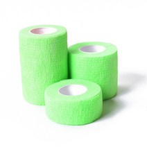 1 pcs 인쇄 된 의료 자기 접착 탄력 붕대 4.5m 손가락 관절 무릎 응급 처치 키트 애완 동물 테이프에 대 한 다채로운 스포츠 랩 테이프, [01] 2.5cm X 4.5m, 녹색