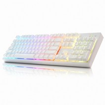 ABKO HACKER K995P V3 무접점 RGB PBT 완전방수 프리미엄 (화이트 45g), 화이트, 단품