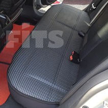 FITS 렉스턴스포츠 승용/승합 택시차량 뒷좌석 풀커버 방석 시트커버-블랙도트, 블랙도트