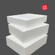 스티로폼 압축 스티로폼 조각용/미술용/흰색 스티로폼 900 x 1800 (10T - 600T), 스티로폼 3호 110T 900x1800 (1장), 1개