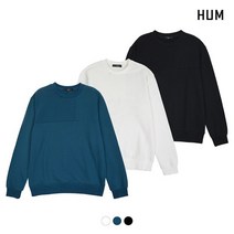 흄 유니 누빔절개 맨투맨 티셔츠 FHMFCTM704P