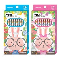 모나미 모니주 초등연필 10본입 HB 랜덤발송