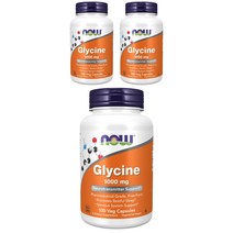 나우푸드 글리신 1000mg 베지 캡슐 비건, 100정, 3개