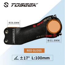 카본 스템 TOSEEK-카본 자전거 3K 광택 70-130mm 로드 바이크 산악 브릿지 숏 파워 핸들 바 테이블 사이클링 홀더