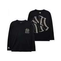 MLB 베이직 메가로고 긴팔 티셔츠 NY (Black)
