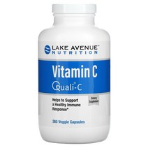 [미국 직구] Lake Avenue Nutrition - 래이크 애비뉴 뉴트리션 비타민C Quali-C 1 000mg 베지 캡슐 365정