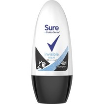 [영국] Sure Invisible Aqua Roll On 데오드란트 50ml 50ml 1개, 20개