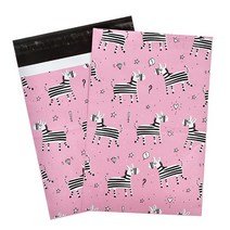 택배 비닐 종이 상자 박스 팩 10PCS 10x13 quot25x33cm 핑크 인쇄 된 폴 리 메일러 포장 봉투 저장 가방 의류, [05] Pink Zebra
