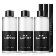 코코도르 리필액 + 리드스틱 5p, 소프트런더리, 200ml, 3개