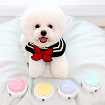 [불꽃] 정전식 터치 버전업 베리앤펫 LED 터치톡 강아지 말하는 버튼 녹음벨 간식벨 녹음부저 훈련용 벨 번역기 태우자, 블루