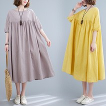 도니와 여성 셔링원피스 라운드넥 미디원피스 데일리룩 홈웨어 편한원피스 여름원피스 반팔원피스 임산부원피스 여행패션 기본원피스 예쁜원피스 데이트룩 피크닉룩 출근패션 직장인원피스