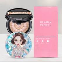 뷰티피플 절대 철벽녀 시즌 9 워터 프레쉬 커버 쿠션 파운데이션, 그린 21호 본품+ 21호 리필