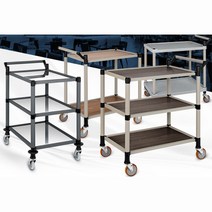 서빙카트 운반 식당 운반카 2단3단 운반구 식당용 써빙카트, 일반형 무광블랙 3단 특대