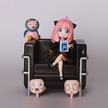 스파이오 액션 피규어 15cm 가족 애니메이션 피규어 아냐 단조 액션 피규어 스파이 패밀리 블록 캘린더 아냐 단조 입상 컬렉션 모델 인형 완구, 15cm With Retail Box 3