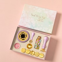 빈티지 왁스 스탬프 세트 10 개/상자 가열 용광로 스푼 비즈 키트 결혼식 초대장 씰링 스탬핑 용융 DIY 공, 05 5