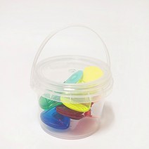 투명 손잡이 원형 바스켓 쿠키통 포장 용기 구디백 300ml, 투명쿠키통 300ml, 1개