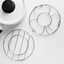 가정캠핑용 원형 냄비받침 2종 1택, 캠핑 원형 냄비받침[라인]