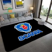 스카니아 트럭 로고 3D 프린팅 카펫 침실 거실 주방 바닥 매트 홈 장식 미끄럼 방지 패드 14 가지 크기, 50cm x 80cm+E