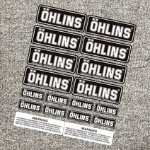 야구헬멧스티커 OHLINS 오토바이 사이드 스트립 자전거 헬멧 스티커 자동차 스타일링 비닐 데칼 야마하 Tmax 혼다 스즈키 가와사키 베스파, 09 8CMX20CM