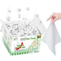 Fancyou 일회용 페이스 타월 500 100% 식물 섬유 페이스 티슈