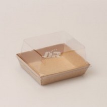 [두레] TLJ-1호 600개/ 코스트코 이마트 트레이더스 투썸 뚜레쥬르 종이 크라프트 밀키트 포장 용기 트레이 소형 일회용 토스트 샌드위치 케잌 미니 식빵 떡꼬치 박스 소 소형, 용기만 (600개)