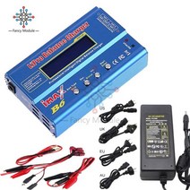 IMAX-B6 디지털 RC Lipo NiMh 배터리 밸런스 충전기 AC 전원 12V 5A EU 미국 영국 AU 어댑터 Li-Fe/Li-lon/Ni-Cd/PB 충전기, US Battery Charger
