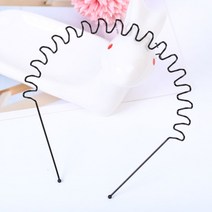 웨이브 마운틴 철사 머리띠 남여공용 헤어 밴드 메탈 스프링 _ 22092786EA