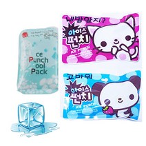 [소공원] 아이스쿨펀치 쿨백 아이스팩 얼음주머니 냉찜질팩 통증완하 재사용 겔타입, 랜덤발송(10x15cm) 1개