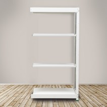 영진앵글 철제선반 경량랙 4단 무볼트 조립식 앵글 철제 선반, 1200X450, 4단(연결형), 높이900