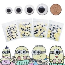 접착눈알 스티커눈알 눈알스티커 만들기재료, 12mm (60개입)