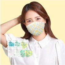 닥터스마일케이 컬러블 디자인 새부리형 마스크 20매, 대형, 파인애플