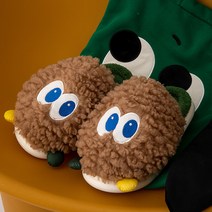곰돌이샵 푹신푹신 몬스터 방한 쿠션 슬리퍼 털 실내화 따뜻한 겨울 슬리퍼 사무실 슬리퍼
