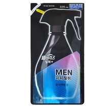 페브리즈 맨 데오드란트 파워 섬유탈취제 쿨아쿠아향 리필, 320ml, 3개