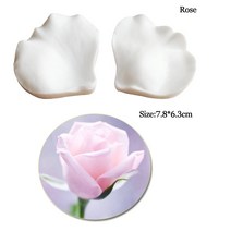 꽃 꽃잎 장식 몰드 케이크 앙금 베이킹 틀 떡장미 꽃잎 실리콘 베이너 금형 자오선 베이킹 검페이스트 클, 17 Rose Veiner S, 1개