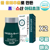 아티초크 추출분말 ARTICHOKE 프랑스산 유기농 물용매추출 귀족채소 진공농축 저온살균 스프레이건조 남녀노소 누구나 먹기편한 여성 여자 학생 대학생 여대생 부모님 꽃봉우리, 2박스, 60정