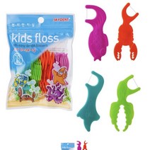 스카이덴트 Kids floss(30개입 손잡이치실 어린이용), 10팩, 300개