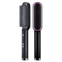 원스텝 헤어 드라이어 &amp 볼류마이저 어 브러쉬 롤러 스트레이트너 컬러 음이온 블로, 03 black hot comb, 협력사, 나