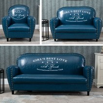 엔틱 소파 거실 명품 카페 싱글 디자인 1인, 2.35x73x85, 블루801-3오