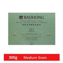 미술용품Baohong 아티스트 수채화 용지 100% 면 300g 32k/16k/A4/A3 20 매 스케치북 페인팅 미술 용품, 02 medium_05 Long 380X130