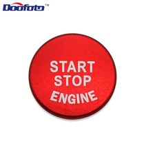 자동차 부품 Doofoto 자동차 스타일링 엔진 시작/정지 버튼 커버 케이스 Bmw 1 2 3 5 시리즈 X1 X3 X5 X6, 03 Button Cover Red