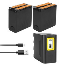 NP-F970 배터리 디스플레이 화면 및 출력 소니 PLM-100 CCD-TRV35 MVC-FD91 TRV35 용 7800mAh, 03 3 battery