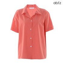 에이비플러스 ab.f.z 오픈카라 코튼 컬러 루즈핏 블라우스 (AFU2GB70A)